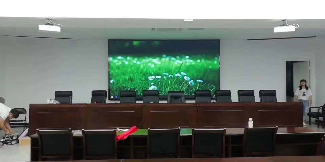贵州铜仁市某单位D2全彩显示屏安装调试